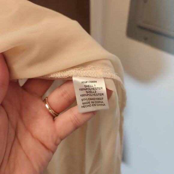 Peach transparent high-necked dress - Picture 5 of 5